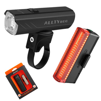Zestaw Lampek Rowerowych MAGICSHINE Lampka Przód+Tył ALLTY800 + SEEMEE 50