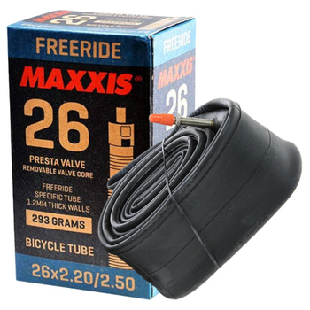 DĘTKA ROWEROWA 26 2.20-2.50 FV 48mm PRESTA MAXXIS FREERIDE 1,2mm Wzmacniana