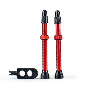 Zawór Trezado do opon bezdętkowych-2 szt. 60mm RED