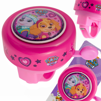 DZWONEK DO ROWERU PSI PATROL DZWONEK ROWEROWY SKYE EVEREST Różowy 55mm