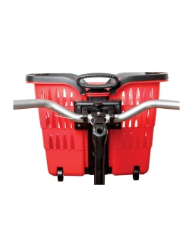 Koszyk ROTO z uchwytem teleskopowym czerwony