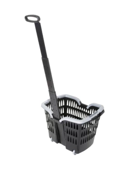 Koszyk ROTO z uchwytem teleskopowym czarny