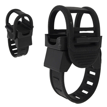 UCHWYT ROWEROWY DO LATARKI LAMPKI UNIWERSALNY GUMOWY REGULOWANY ELASTYCZNY