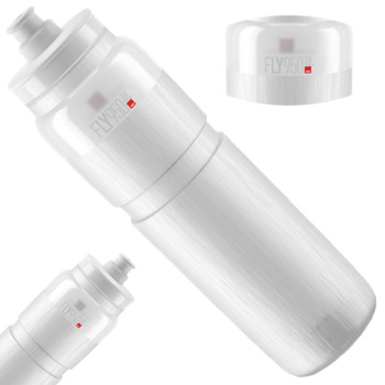 Bidon Elite Bottle FLY TEX Clear, Grey Logo 950ml SUPER LEKKI BPA FREE