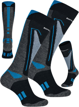 NARCIARSKIE SKARPETY TERMOAKTYWNE WEŁNA MERINO BRUBECK 42-44