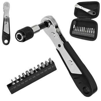 Multitool PROX Zestaw Kluczy Rowerowych GRZECHOTKA KIESZONKOWA 110MM KIT-17