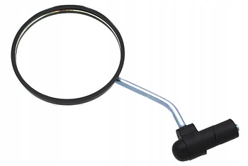 Lusterko rowerowe okrągłe wpuszczane krótkie retro