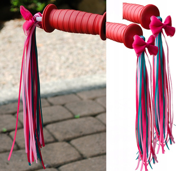 FRĘDZLE WSTĄŻKI na kierownicę do rowerka 2 SZTUKI