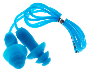 Stopery zatyczki do uszu na basen do pływania jasno niebieskie VIVO