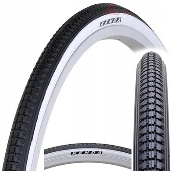 OPONA ROWEROWA 27 x 1 1/4 KENDA 32-630 BIAŁY BOK