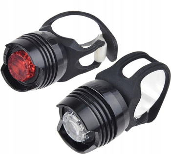 2K LAMPKA ROWEROWA LED PRZÓD+TYŁ ZESTAW NA ROWER