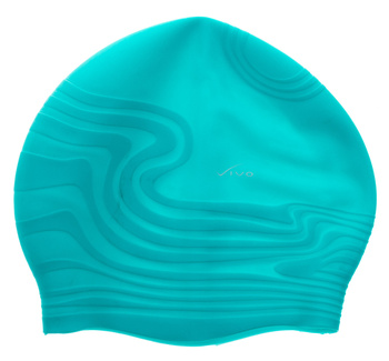 Czepek Pływacki Sylikonowy Basen Turkus 3D VIVO