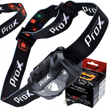 PROX LAMPKA CZOŁOWA CZARNA 3 LED 3xAAA 145 Lm