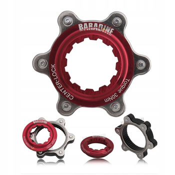 ADAPTER DO TARCZ CENTER LOCK CZERWONY BARADINE BC02