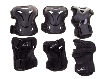 VIVO OCHRANIACZE NA ROLKI DLA DZIECI CZARNE S