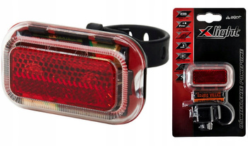 X-LIGHT 3209 lampka rowerowa tylna LED baterie