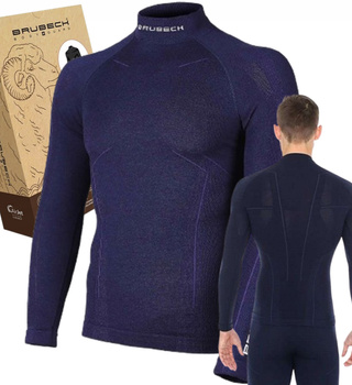 WEŁNIANA MĘSKA BLUZA BRUBECK EXTREME MERINO L