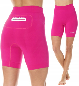 BRUBECK Legginsy sportowe spodenki KOLARKI 1/2 L