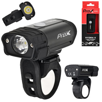 LAMPA PRZÓD PROX HYDRA II 400Lm, 1100mAh, USB-C