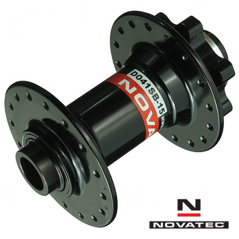 Piasta NT-D041SB, czarna, przód, DB, 36H, oś 15mm