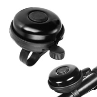 DZWONEK ROWEROWY CZARNY ALUMINIOWYOWY GŁOŚNY 45mm