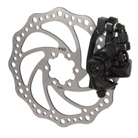 HAMULEC TARCZOWY MECHANICZNY PRZÓD + TARCZA 160