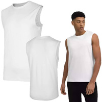 MĘSKA KOSZULKA 4F BEZ RĘKAWÓW TANK TOP BASIC PODKOSZULEK BIAŁA M