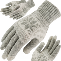 RĘKAWICZKI ZIMOWE DOTYKOWE DO TELEFONU NORWESKIE