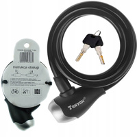 Blokada Roweru ZAPIĘCIE 120x10 LINKA TONYON KLUCZ