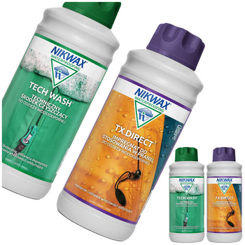 NIKWAX Zestaw TechWash TXDirect Impregnat GoreTex Membran Odzież Techniczna