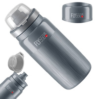 Bidon ELITE FLY MTB TEX Szary Logo 550ml SUPER LEKKI 80 gram