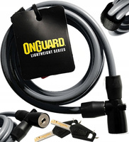 OnGuard ZAPIĘCIE BLOKADA rowerowa 8x150 2xKLUCZYK