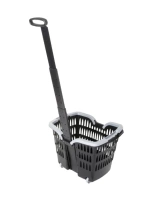 Koszyk ROTO z uchwytem teleskopowym czarny